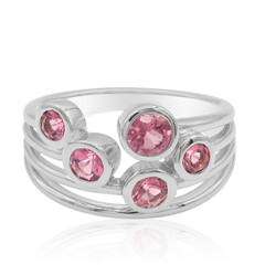 Pinkfarbener Turmalin-Silberring