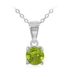Burmesischer Peridot-Silberhalskette