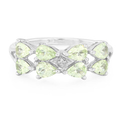 Merelani-Mint-Granat-Silberring