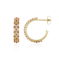 Pinkfarbener Saphir-Goldohrringe (Ornaments by de Melo)