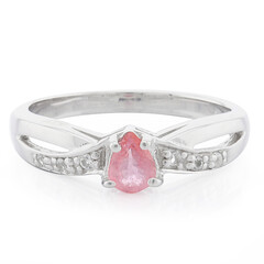 Padparadscha-Saphir-Silberring