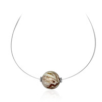 Roter Band-Achat-Halskette