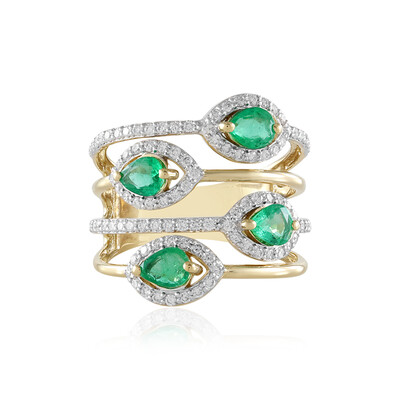 Sambia-Smaragd-Goldring (SUHANA)