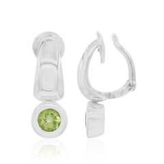 Peridot-Silberohrclips