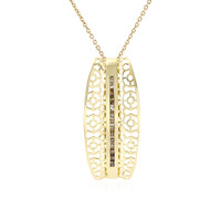I1 Schokoladen-Diamant-Goldhalskette (Ornaments by de Melo)