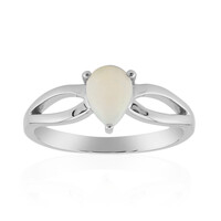 Weißer Opal-Silberring