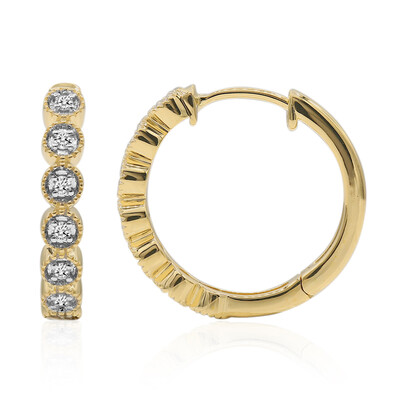 SI1 (G) Brillant-Goldohrringe (Annette)