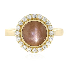 Sonnenstein-Katzenauge-Goldring