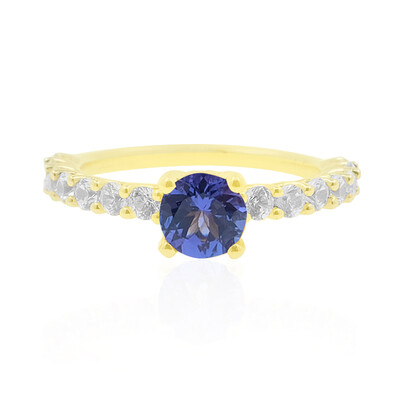 AAA-Tansanit-Goldring (de Melo)