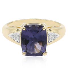 Blaubeer-Quarz-Goldring