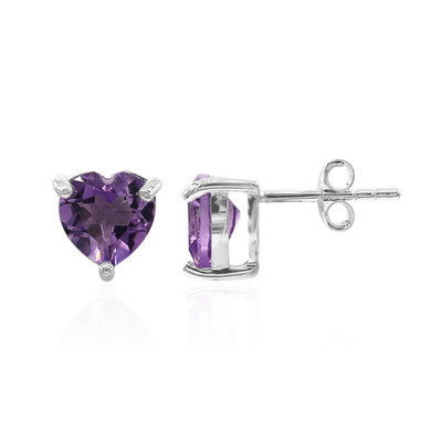 Bolivianischer Amethyst-Silberohrringe