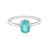 Blauer Apatit-Silberring