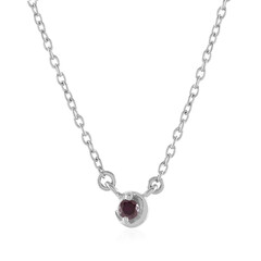 I2 Purpur-Brillant-Silbercollier