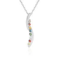 I3 Diamant-Silberhalskette