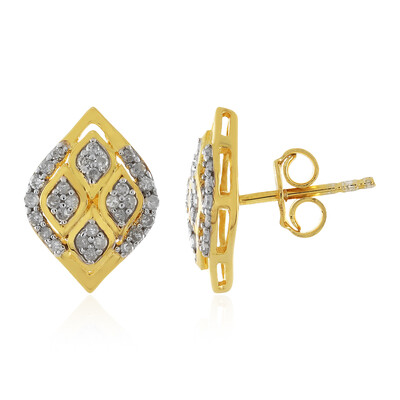 I1 (I) Diamant-Silberohrringe