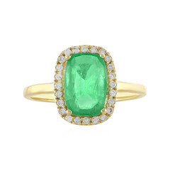 Äthiopischer Smaragd-Goldring (AMAYANI)