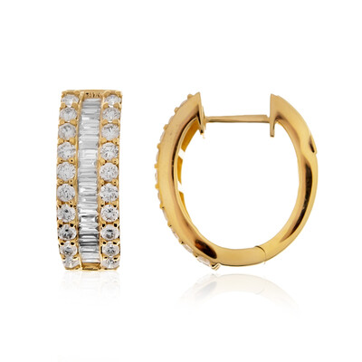 SI2 (H) Diamant-Goldohrringe (CIRARI)