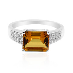 Cognac-Skapolith-Silberring
