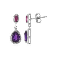 Amethyst-Silberohrringe