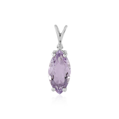 Lavendel-Amethyst-Silberanhänger