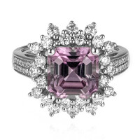 Pinkfarbener Diaspor-Goldring (AMAYANI)