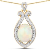 Welo-Opal-Silberhalskette