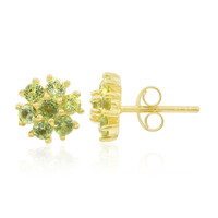 Peridot-Silberohrringe