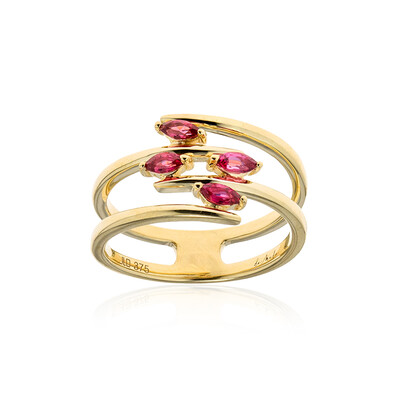 Roter Burmesischer Spinell-Goldring (de Melo)