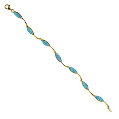 Türkis-Silberarmband
