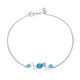 Londonblauer Topas-Silberarmband