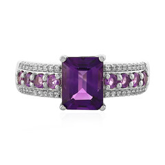 Bolivianischer Amethyst-Silberring