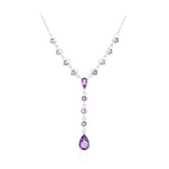 Sambia-Amethyst-Silbercollier