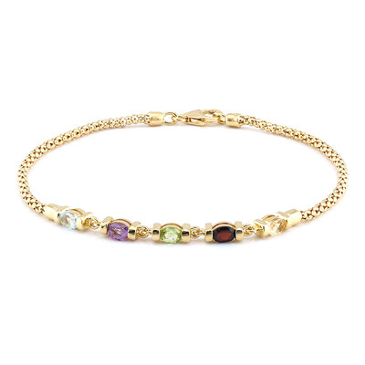 Edelstein-Silberarmband