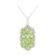 Burmesischer Peridot-Silberhalskette