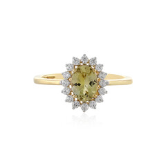 Gelber Tansanit-Goldring