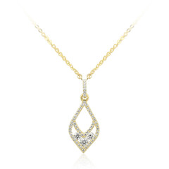 Lupenreiner (F) Brillant-Goldhalskette (LUCENT DIAMONDS)