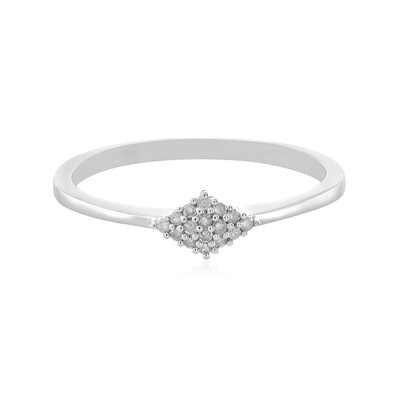 I1 (I) Diamant-Silberring