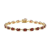 Mosambik-Granat-Silberarmband