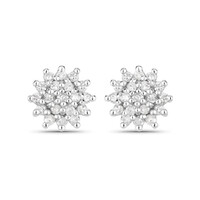 I3 (J) Diamant-Silberohrringe