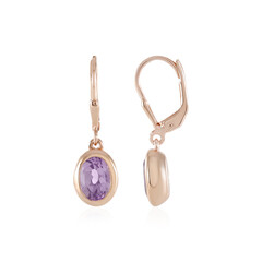 Lavendel-Amethyst-Silberohrringe