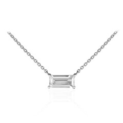 Weißer Topas-Silbercollier
