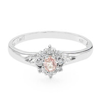 Padparadscha-Saphir-Silberring