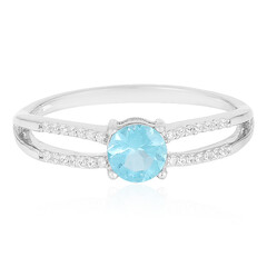 Blauer Apatit-Silberring