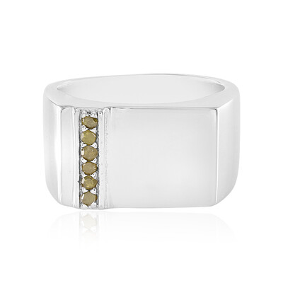 Gelber I3 Diamant-Messingring (Juwelo Style)