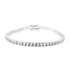 Weißer Topas-Silberarmband