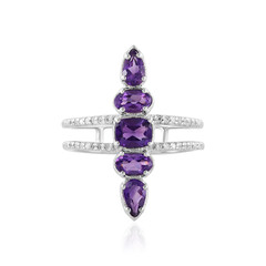 Sibirischer Amethyst-Silberring