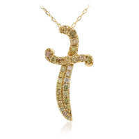 SI2 Fancy-Brillant-Goldhalskette (CIRARI)