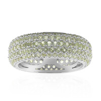Burmesischer Peridot-Silberring