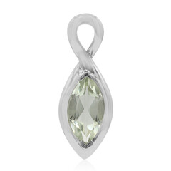 Grüner Amethyst-Silberanhänger