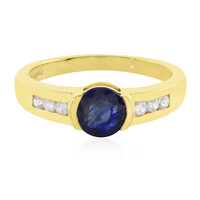 Blauer Madagaskar-Saphir-Silberring